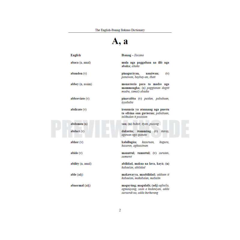 The English Ibanag-Ilocano Dictionary - Image 6