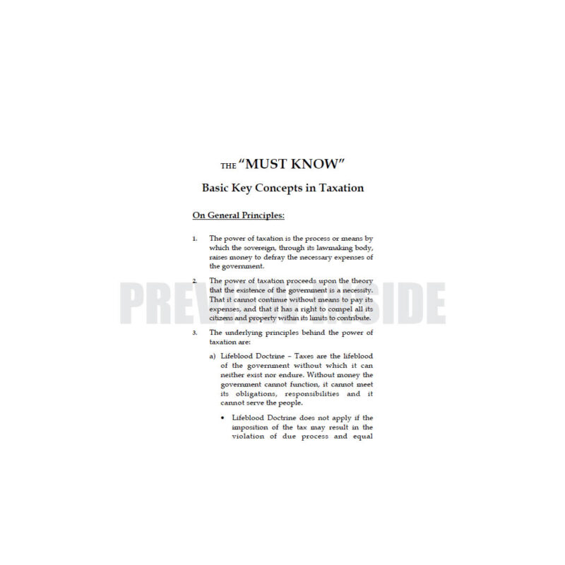 The "Must Know" Basic Key Concepts in Taxation (For Commerce Students) - Image 6