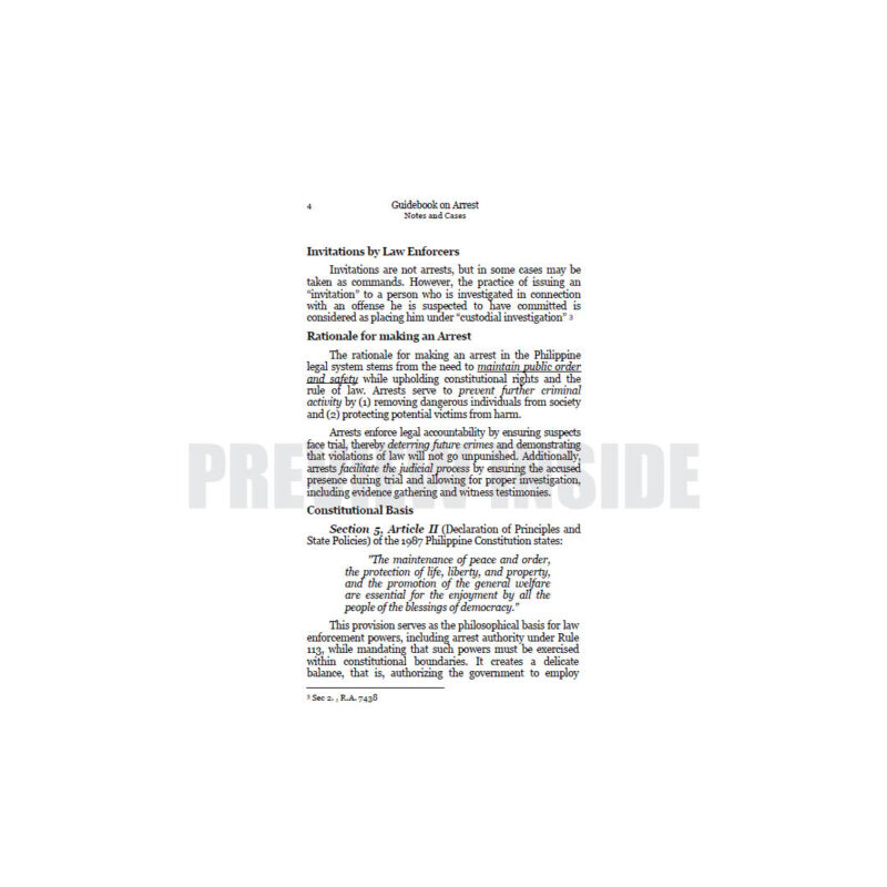 Guidebook on Arrest: Notes and Cases - Image 6