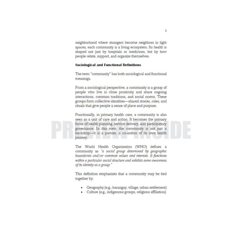 Primary Health Care 2: A Conventional Approach to Community Organizing Participatory Action Research for Midwifery Practice - Image 7