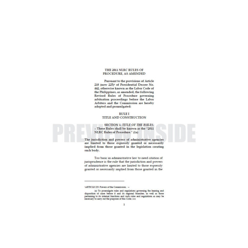The NLRC Rules of Procedure Annotated - Image 7