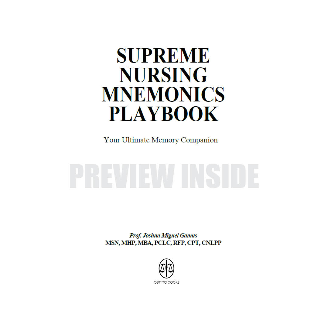 Supreme Nursing Mnemonics Playbook - Image 2
