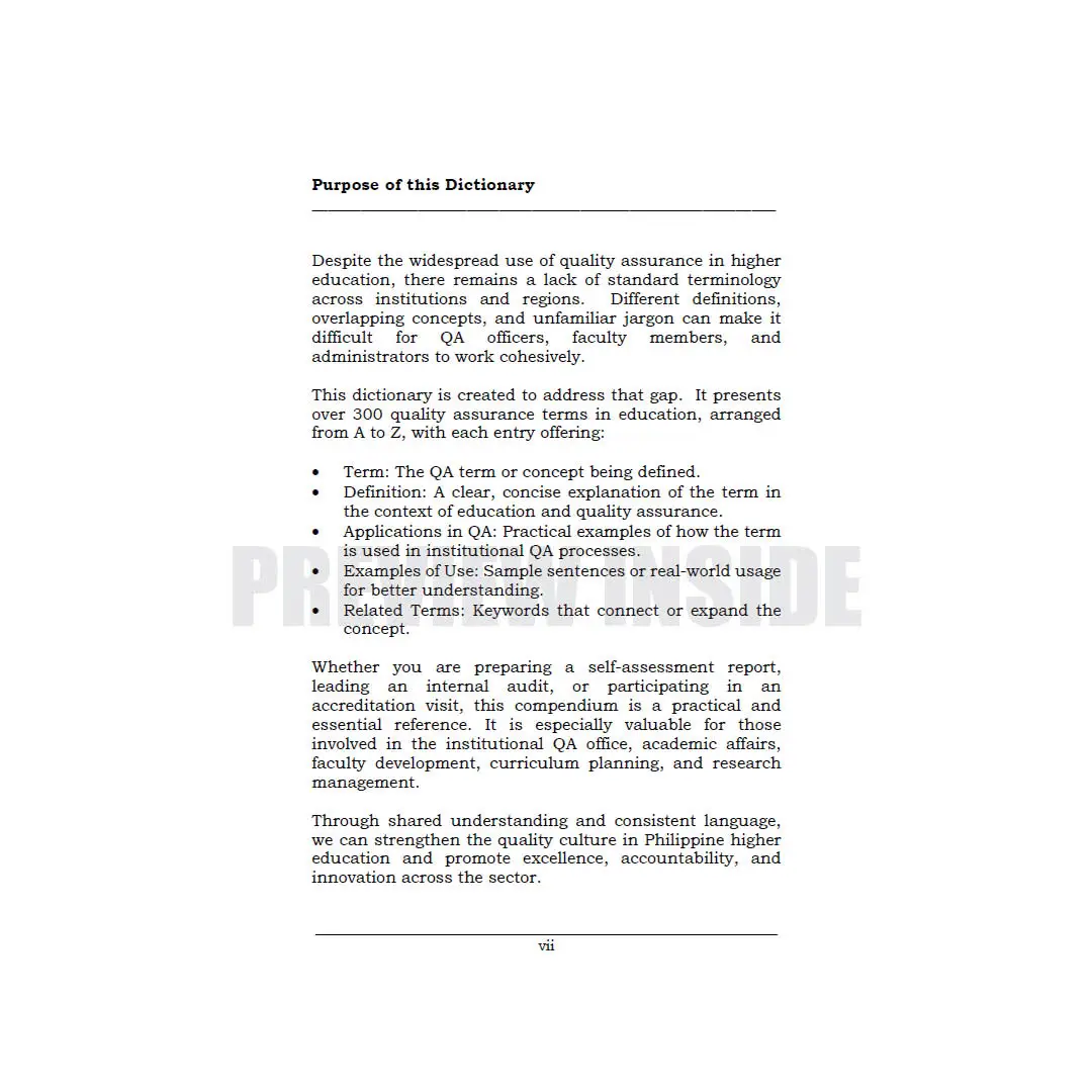 Quality Assurance Dictionary in Education: A-Z Compendium of Standards, Systems, and Strategies - Image 2