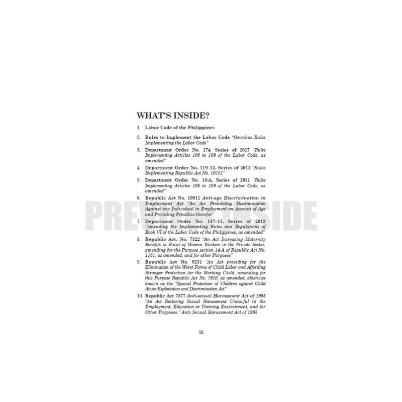 The Labor Code of the Philippines (Lawyer’s Edition) - Image 2