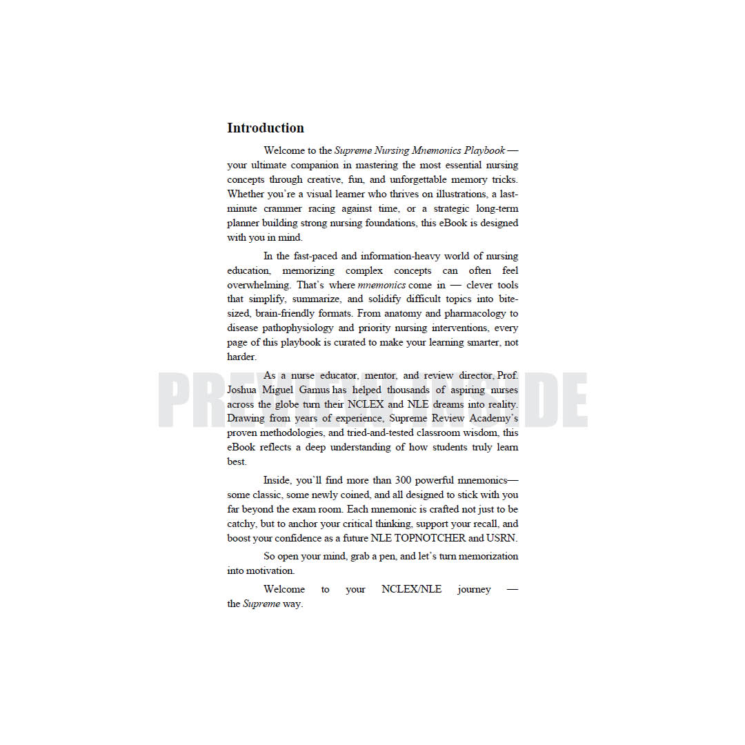 Supreme Nursing Mnemonics Playbook - Image 3