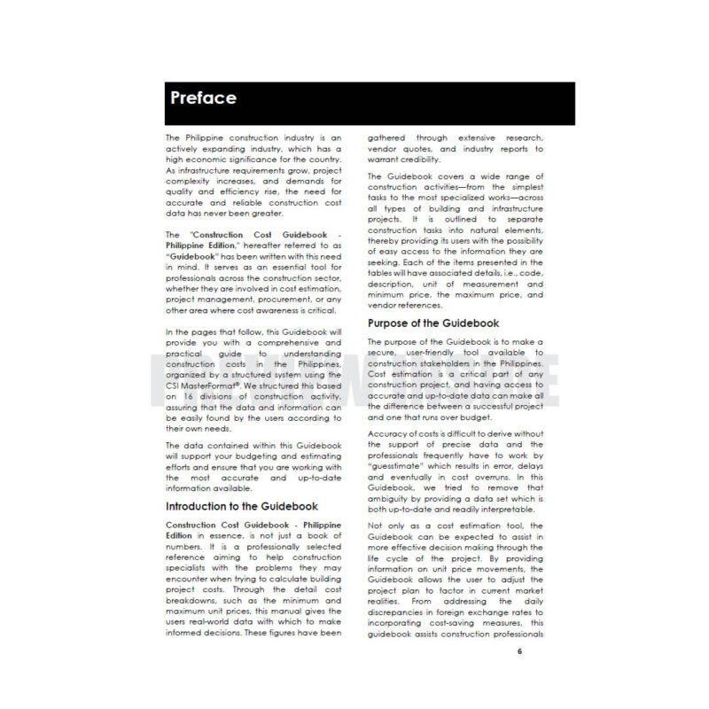 Construction Cost Guidebook 2025 (Philippine Edition) - Image 4