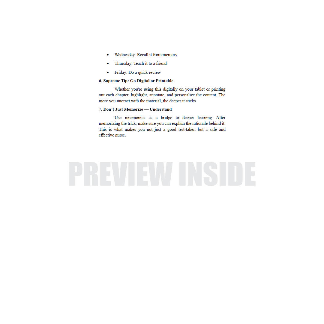 Supreme Nursing Mnemonics Playbook - Image 5