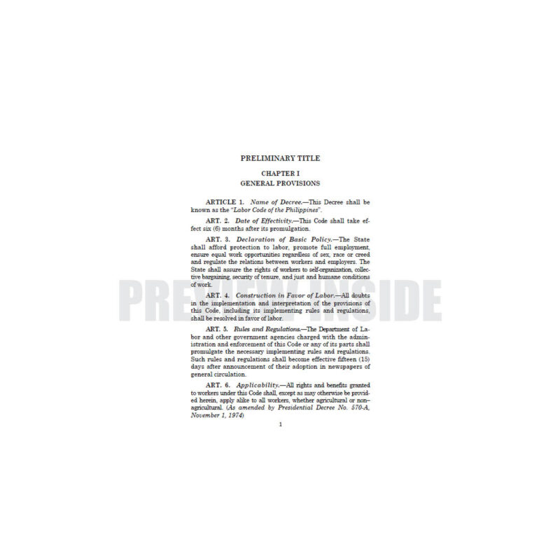 The Labor Code of the Philippines (Lawyer’s Edition) - Image 5