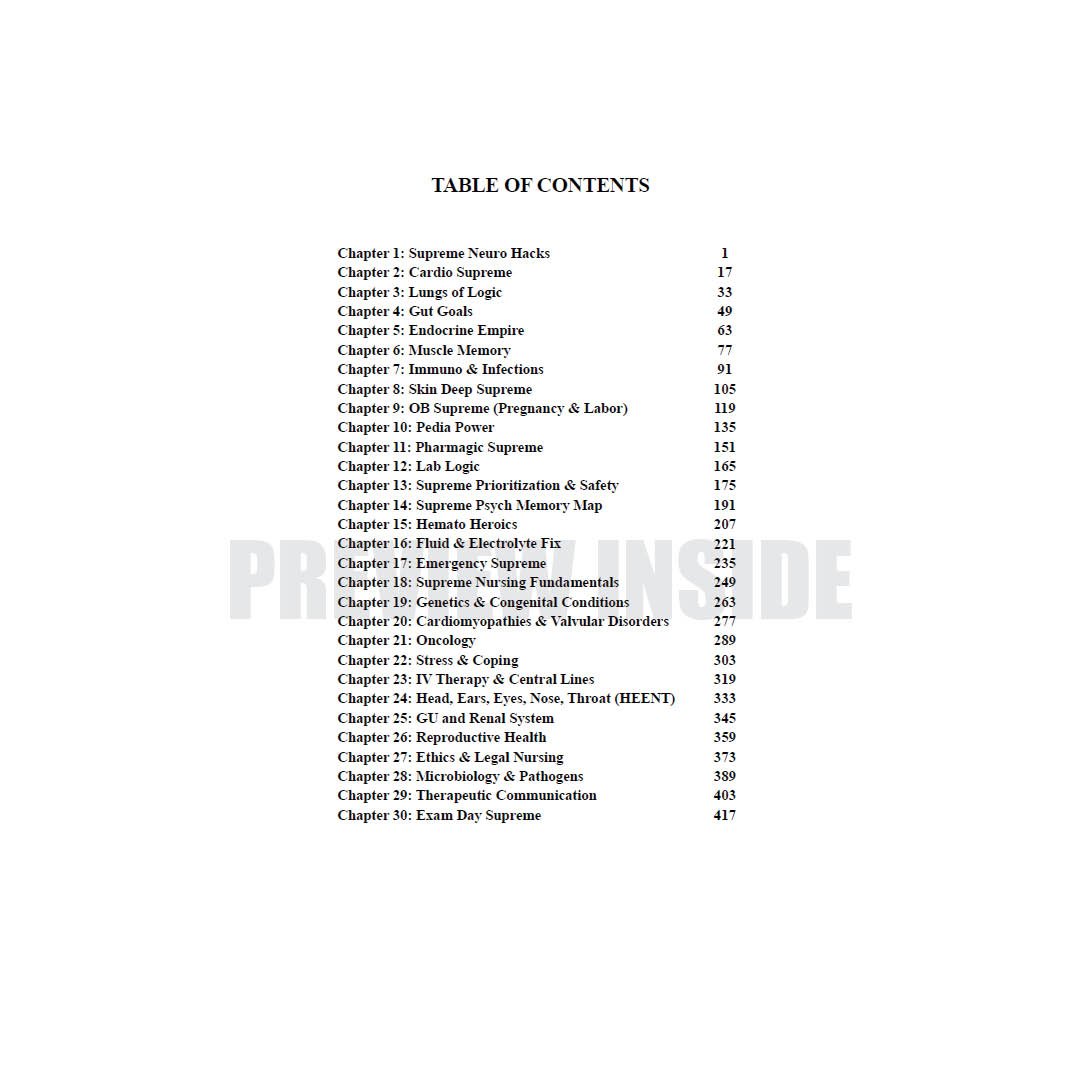 Supreme Nursing Mnemonics Playbook - Image 6