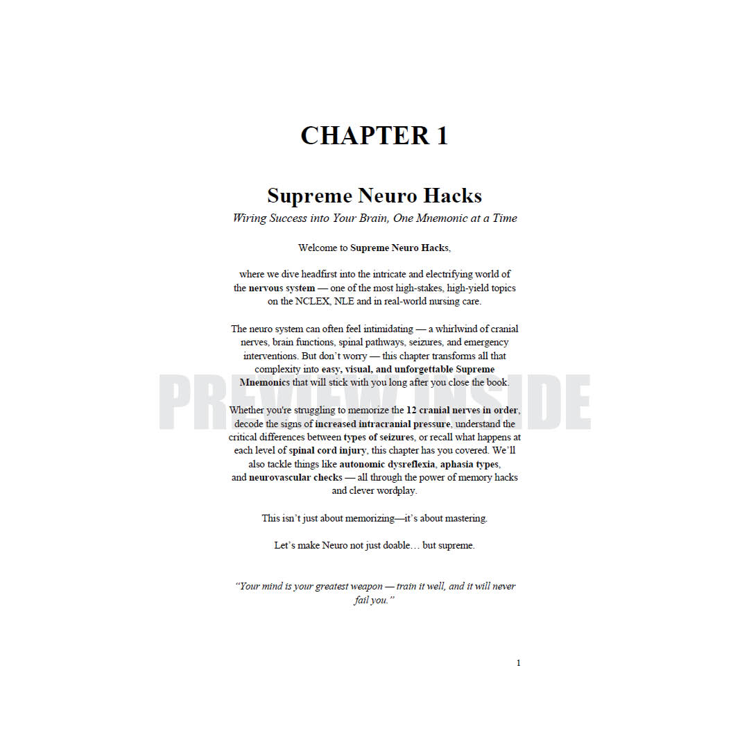 Supreme Nursing Mnemonics Playbook - Image 7