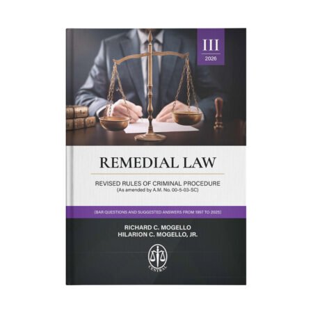Remedial Law Volume 3: Revised Rules of Criminal Procedure