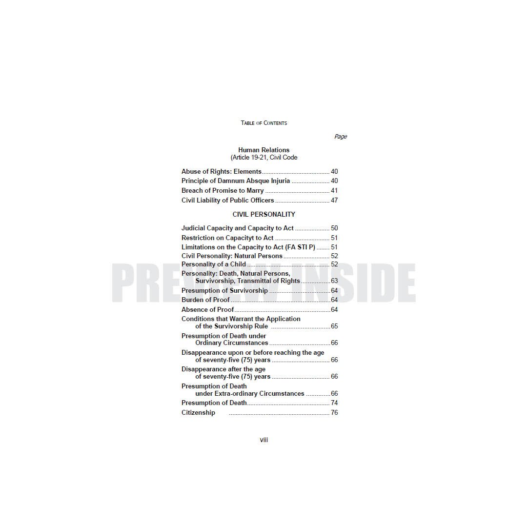 Important Provisions in Civil Law (Volume 1) Persons - Image 3