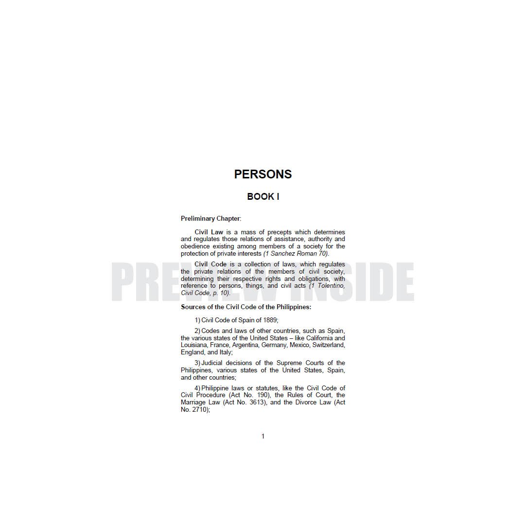 Important Provisions in Civil Law (Volume 1) Persons - Image 7