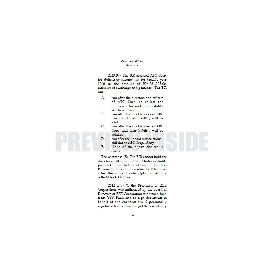 Reviewer in Commercial Law (Volume 1) - Image 7
