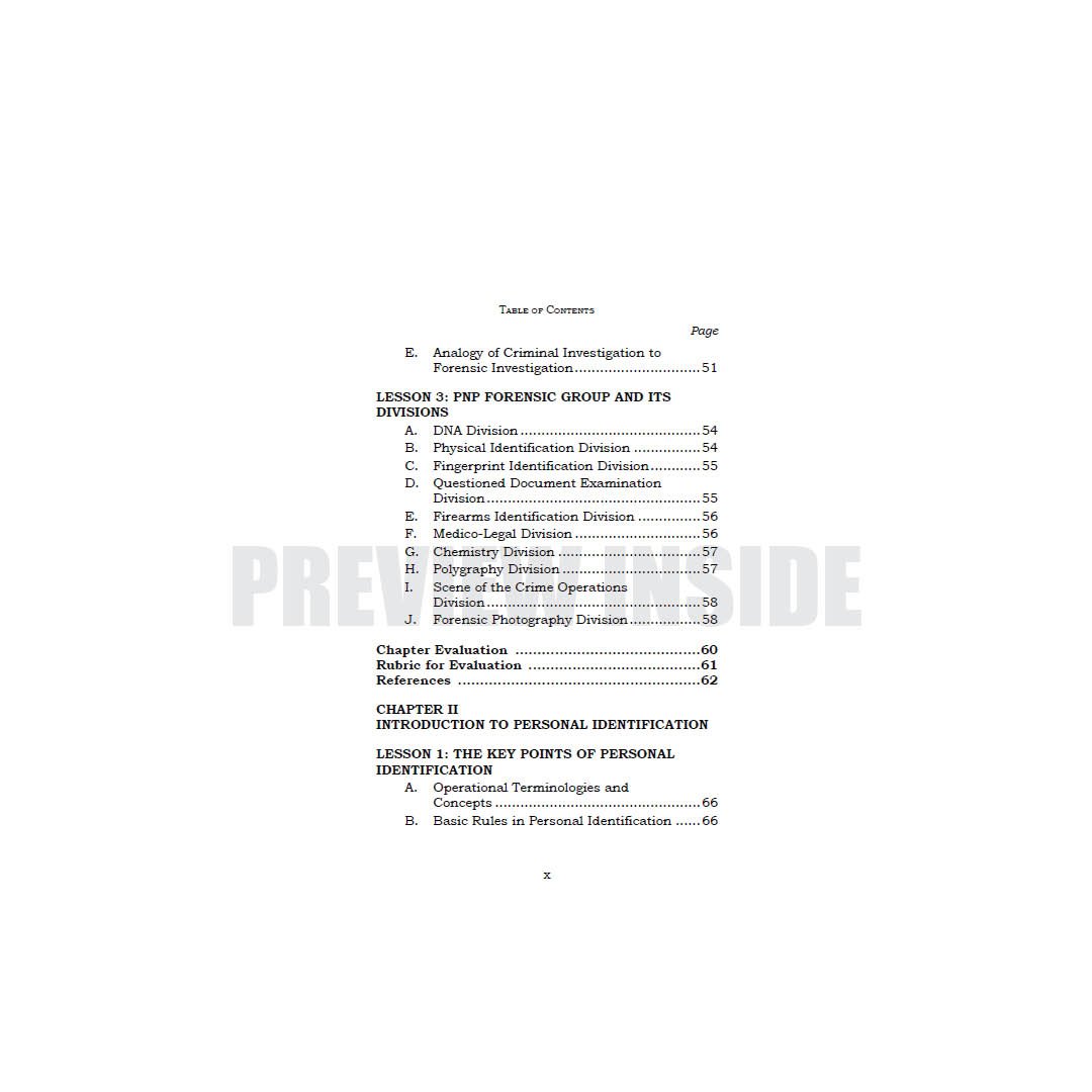 Personal Identification Techniques: Forensic Fingerprint Examination - Image 3