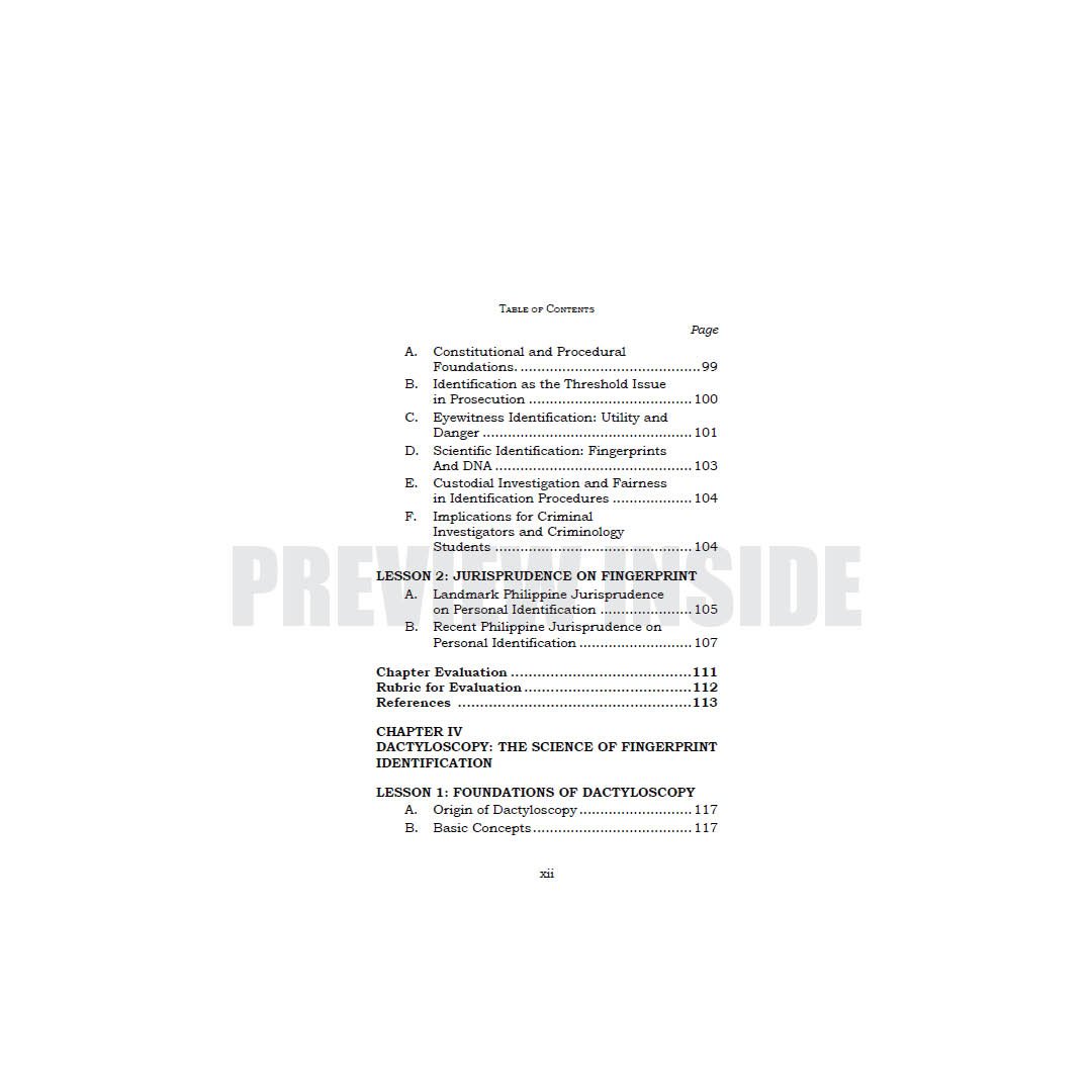 Personal Identification Techniques: Forensic Fingerprint Examination - Image 5