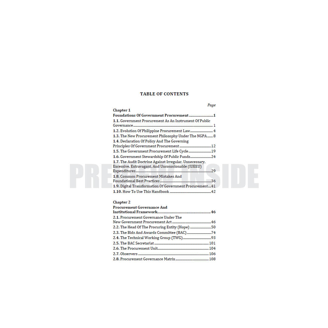 Public Procurement Law in the Philippines: A Practitioner's Handbook on the New Government Procurement Act (Republic Act No. 12009) - Image 2