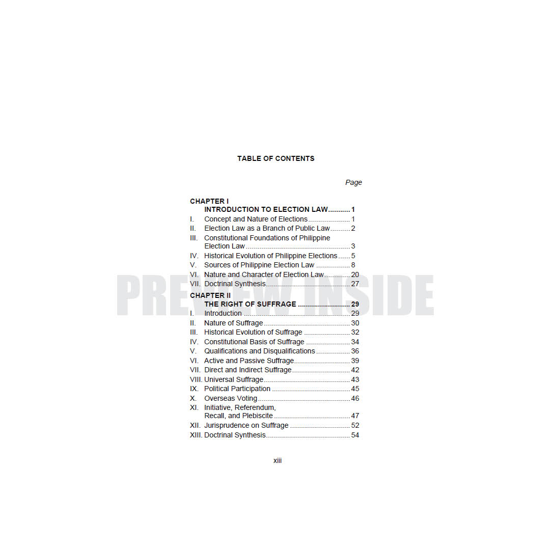 Election Law: A Comprehensive Treatise on the Philippine Electoral System - Image 2