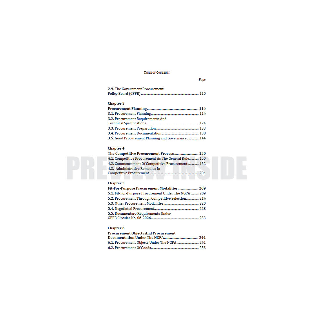 Public Procurement Law in the Philippines: A Practitioner's Handbook on the New Government Procurement Act (Republic Act No. 12009) - Image 3