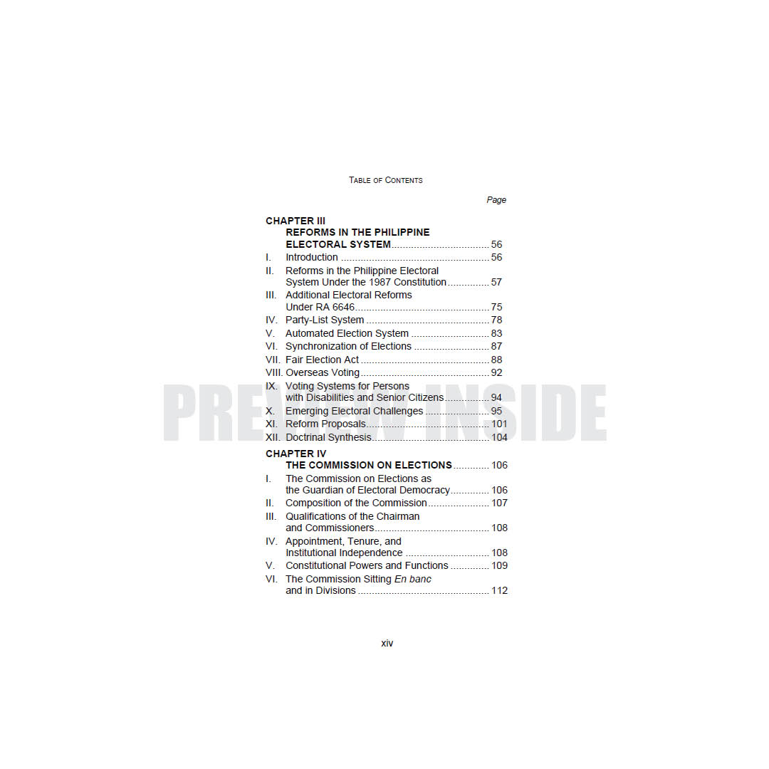 Election Law: A Comprehensive Treatise on the Philippine Electoral System - Image 3