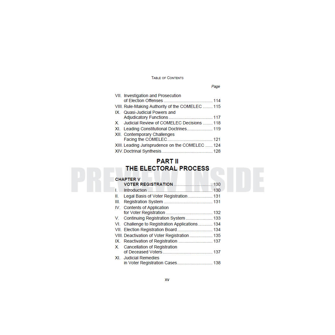 Election Law: A Comprehensive Treatise on the Philippine Electoral System - Image 4