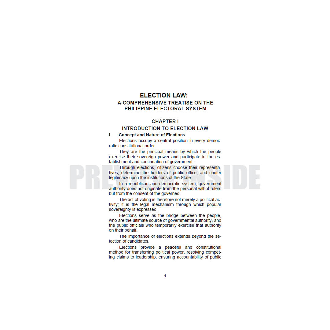 Election Law: A Comprehensive Treatise on the Philippine Electoral System - Image 6