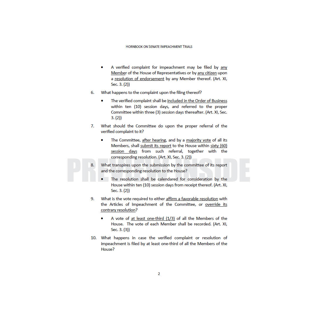 Hornbook on Senate Impeachment Trials - Image 7
