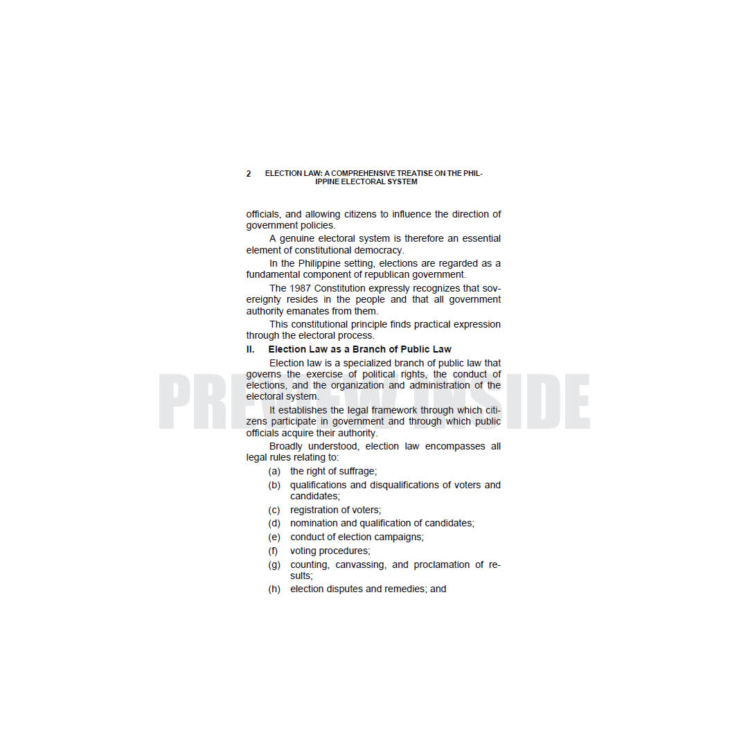 Election Law: A Comprehensive Treatise on the Philippine Electoral System - Image 7