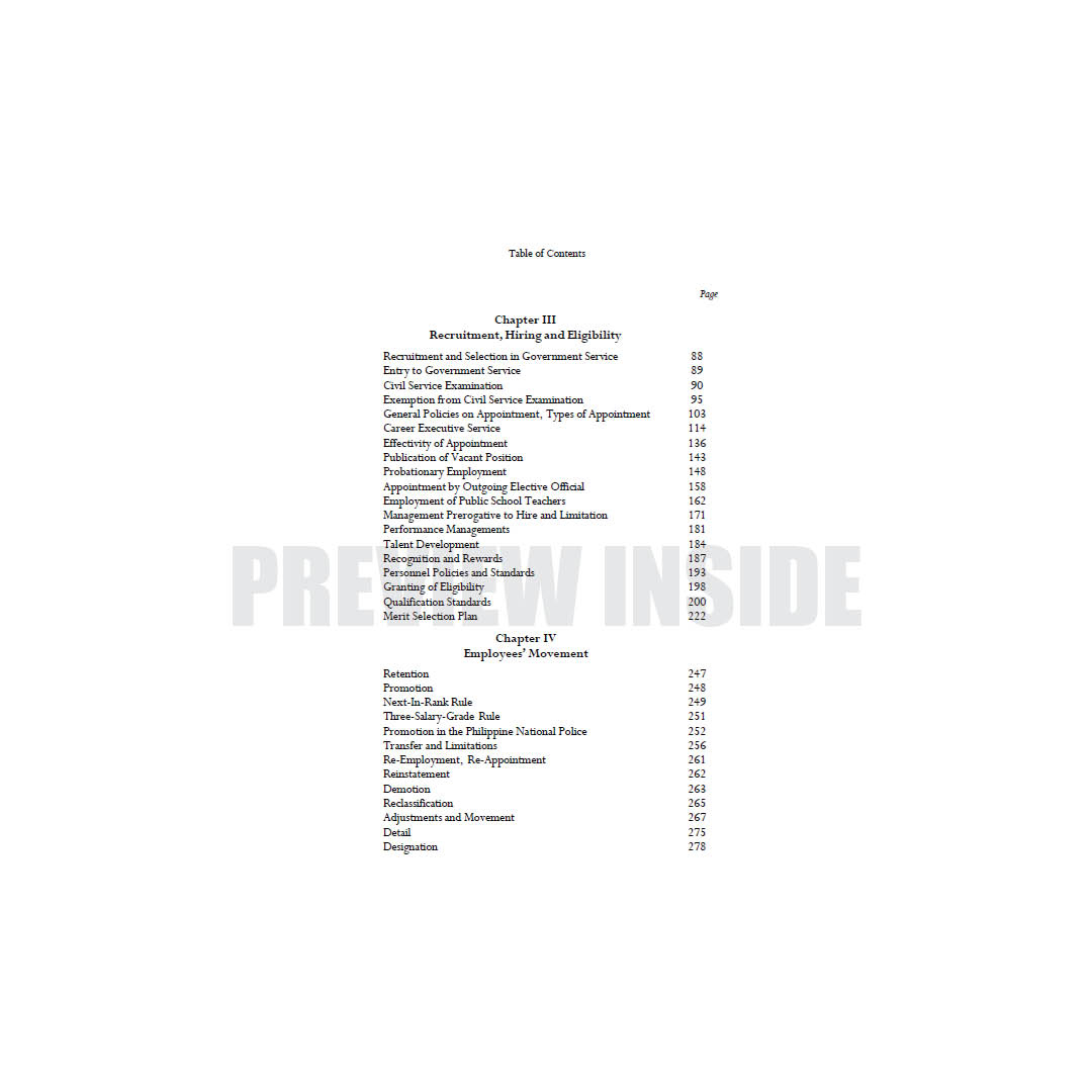 A Compilation Of Labor Standards, Civil Service Rules And Cases In The Public Sector - Image 3