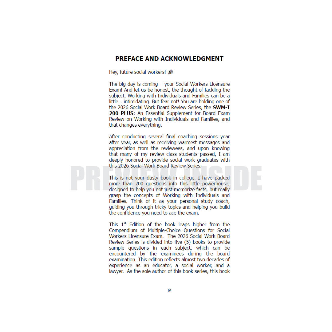 SWM-I 200 PLUS: An Essential Supplement for Board Exam Review on Working with Individuals and Families - Image 3