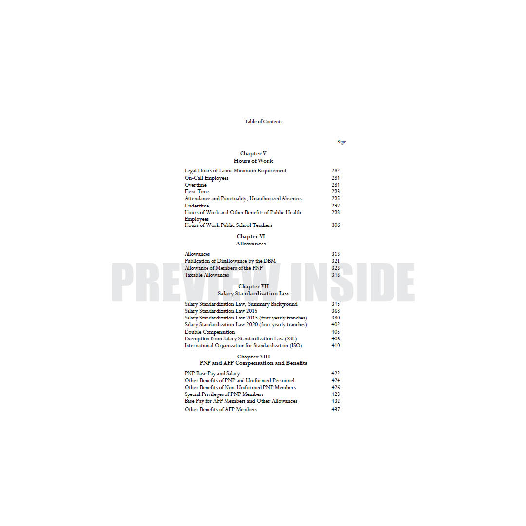 A Compilation Of Labor Standards, Civil Service Rules And Cases In The Public Sector - Image 4