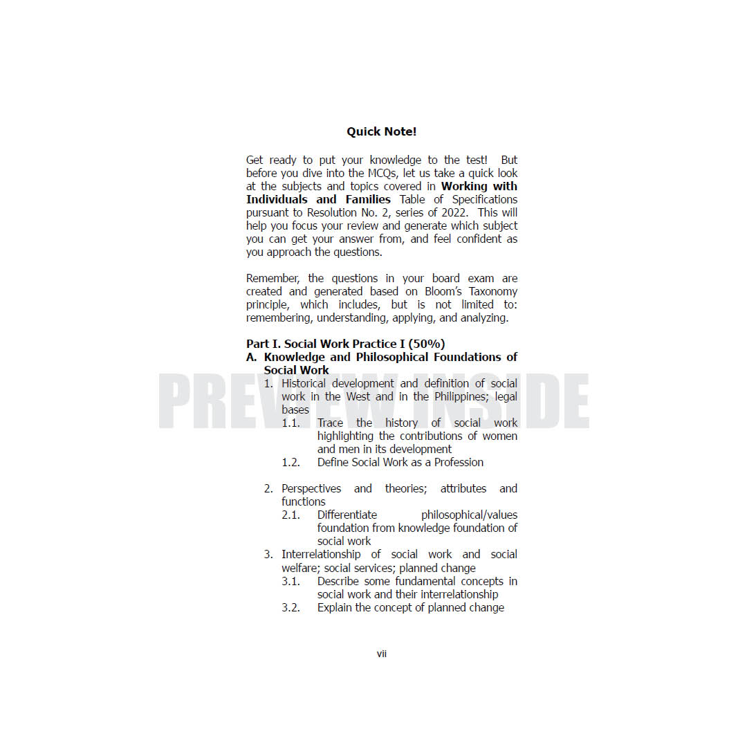 SWM-I 200 PLUS: An Essential Supplement for Board Exam Review on Working with Individuals and Families - Image 6